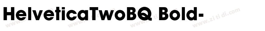 HelveticaTwoBQ Bold字体转换